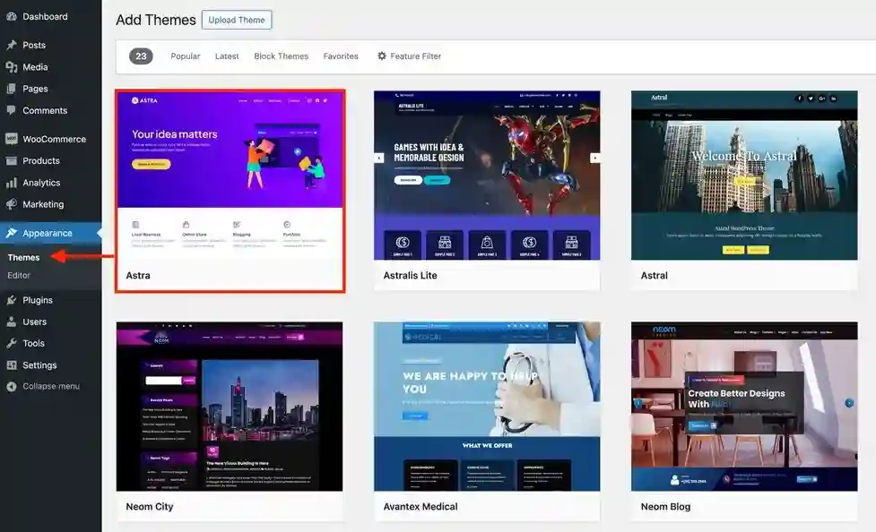 Elementor可视化拖拽建站界面示例